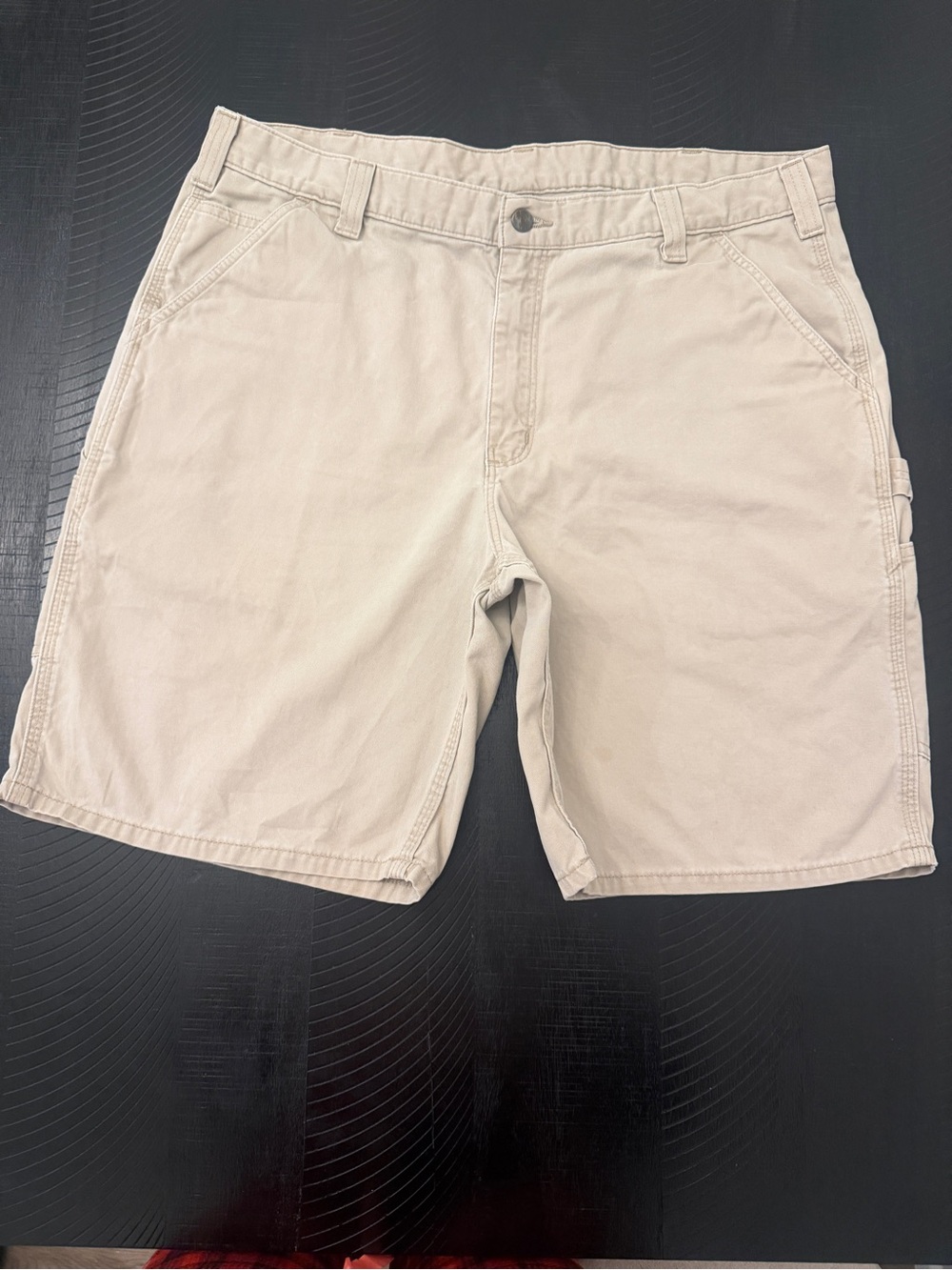 Carhartt Relaxed Fit Utility 100% Cotton Casual Khaki Shorts Men Size 40